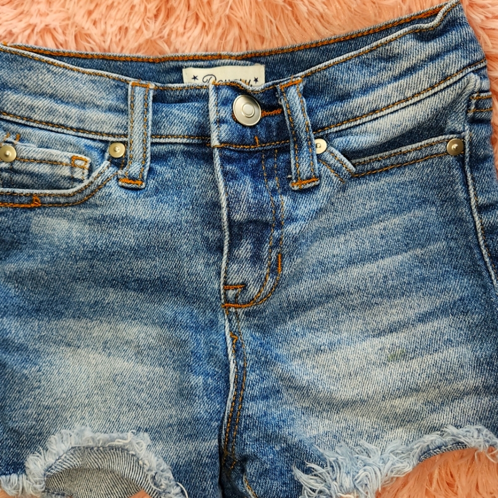 Beverly denim cut-off shorts